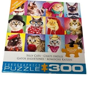 Eurographics Silly Cats Jigsaw Puzzle 300 Pieces XL Large Pieces Cat